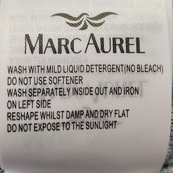 Marc Aurel Women's "No Bad Days" Blue/Black Long Sleeved Hooded Top Size 6 - Picture 7 of 9